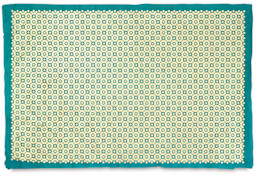 Lamali Decorative Paper - 22" x 30", Gold/Aqua, Andalus, Single Sheet