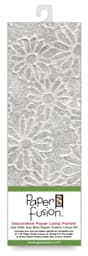 Paper Fusion Decorative Paper Lamp Panels - White Lace Daisy pattern in package