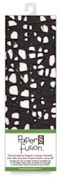 Paper Fusion Decorative Paper Lamp Panels - Black Melook pattern in package