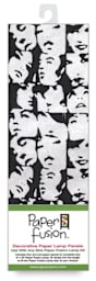 Paper Fusion Decorative Paper Lamp Panels - Black/White Paparrazzi pattern in package