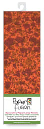 Paper Fusion Decorative Paper Lamp Panels - Orange Splatter pattern in package