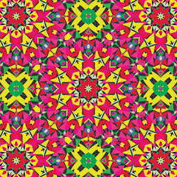 Tuttle Origami Pack Kaleidoscope Patterns, Red/Yellow