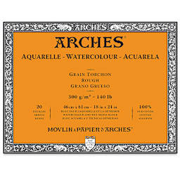 Arches Watercolor Block - 18" x 24", Rough, 20 Sheets