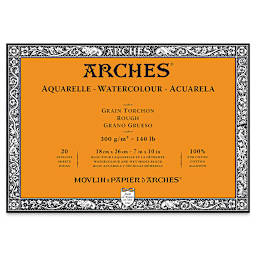 Arches Watercolor Block - 7" x 10", Rough, 20 Sheets