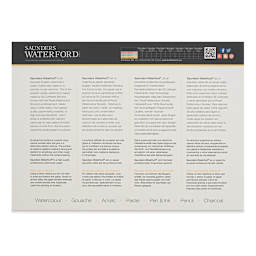 Saunders Waterford Watercolor Block - 10" x 14", Cold Press, 140 lb, 20 Sheets (back cover)