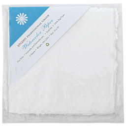 Shizen Professional Watercolor Paper - 10" x 10", Hot Press, Pkg of 5 Sheets
