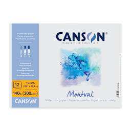 Canson Montval Tape Bound Watercolor Pad - 15" x 20", 140 lb, 12 Sheets, front cover