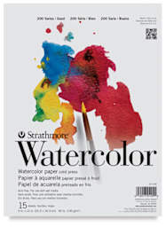 Front view of Strathmore 200 Series Watercolor Paper Student Pad