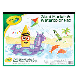 Crayola Marker and Watercolor Pad - 12" x 16", 25 Sheets