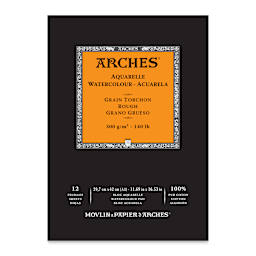 Arches Watercolor Pad - 11.7" x 16.5", 140 lb, Rough, 12 Sheets