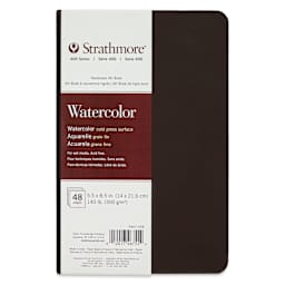 Strathmore 400 Series Watercolor Hardcover Hardbound Art Book - 5-1/2" x 8-1/2", Portrait