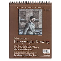 Strathmore 400 Series Heavyweight Drawing Pads - Top view of cover of pad

