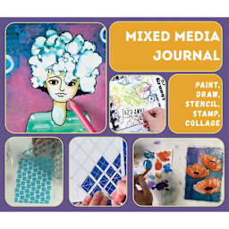 Mixed Media Journal. Paint. Draw. Stencil. Stamp. Collage.