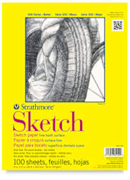 Sketch Pad, 100 Sheets, Glue Bound 