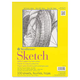 Strathmore 300 Series Gluebound Sketch Pad - 9" x 12", 50 lb, 100 Sheets
