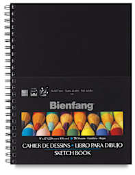Bienfang Sketchbook - Front cover of 75 sheet spiral bound sketchbook
