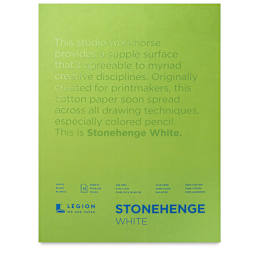 Legion Stonehenge Drawing Paper Pad - 9" x 12", White, 15 Sheets