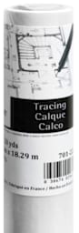 Canson Foundation Tracing Paper Roll - Closeup of roll showing label