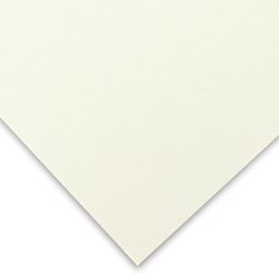 Mohawk Superfine Paper - Corner of Soft White smooth sheet showing color and texture