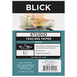 Blick Studio Tracing Paper Roll - 12" x 50 yds, White, label