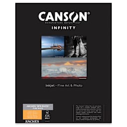 Canson Infinity Arches BFK Rives Inkjet Fine Art and Photo Paper - 17" x 22", Pure White, 310 gsm, Package of 25