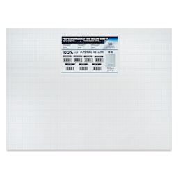 Pacific Arc Gridded Drafting Vellum Pack - 4 x 4 Grid, 18" x 24". Pkg of 10, packaging
