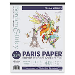 Borden & Riley Paris Paper Sketch Pad - 11" x 14", front cover