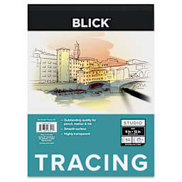 Blick Studio Tracing Paper Pad - 9" x 12", 50 Sheets, front of pad