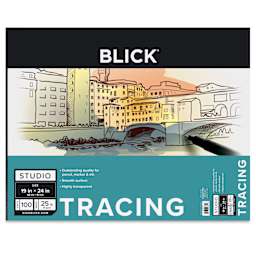 Blick Studio Tracing Paper Pad - 19" x 24", 100 Sheets, front of pad