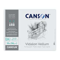 Canson Vidalon Vellum Pad - 19" x 24", 50 Sheets, front cover