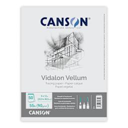 Canson Vidalon Vellum Pad - 9" x 12, 50 Sheets, front cover