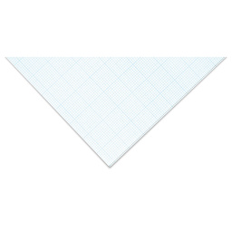Bienfang Gridded Paper Pad - 8-1/2" x 11", close-up of a 10 x 10 Grid sheet