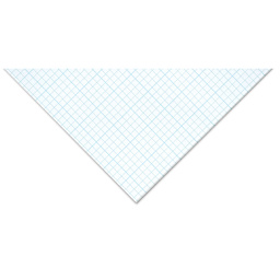 Bienfang Gridded Paper Pad - 8-1/2" x 11", close-up of a 4 x 4 Grid sheet