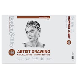 Borden & Riley #116 Artist Drawing Paper Pad - 24" x 36", front cover