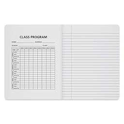 Roaring Spring Composition Notebook - 9-3/4" x 7-1/2", Ruled, Red, inside cover