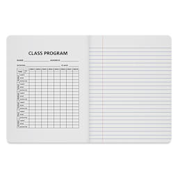 Roaring Spring Composition Notebook - 9-3/4" x 7-1/2", Ruled, Purple, inside cover