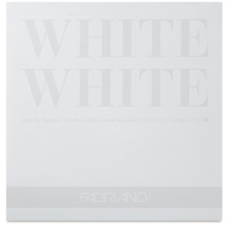 Fabriano White White Pad - 8" x 8", 300 gsm, 20 Sheets