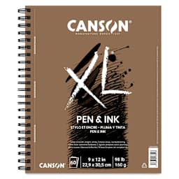 Canson XL Pen and Ink Pad - 12" x 9", 60 sheets