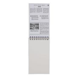 Fabriano 1264 Sketch Pad, 5-1/2" x 8-1/2", Spiral, 100 Sheets, Portrait, Open