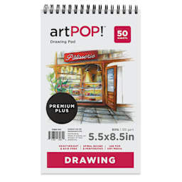 artPOP! Drawing Pad - 5-1/2" x 8-1/2", front of pad