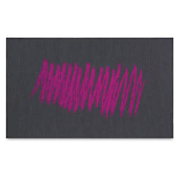 UArt Premium Sanded Pastel Paper - Red pastel marks on dark pastel paper