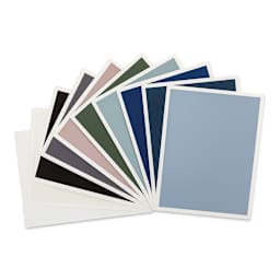 Art Spectrum Colourfix Smooth Pastel Paper - Cool Tones, 9" x 12", Pkg of 10 Sheets