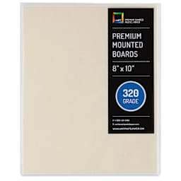 UArt Premium Sanded Pastel Paper Board - 8" x 10", Neutral, 320 Grit