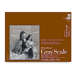 Strathmore 400 Series Gray Scale Pad - 18" x 24", 15 Sheets