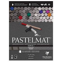 Clairefontaine Pastelmat Pad - 7" x 9-1/2", Charcoal Grey, 12 Sheets