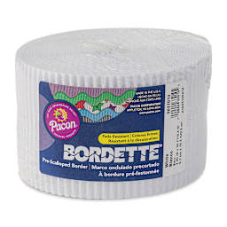Bordette Scalloped Border - 2-1/4" x 50 ft, White