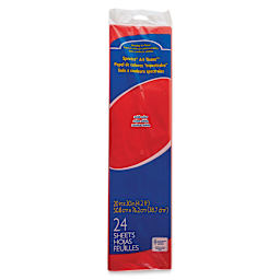 Spectra Deluxe Bleeding Art Tissue - 20" x 30", Scarlet, 24 Sheets