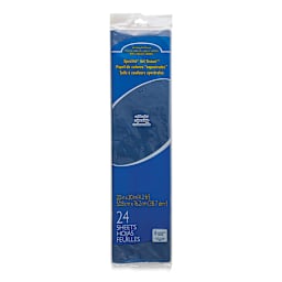 Spectra Deluxe Bleeding Art Tissue - 20" x 30", Medium Blue, 24 Sheets