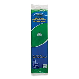 Spectra Deluxe Bleeding Art Tissue - 20" x 30", Apple Green, 24 Sheets