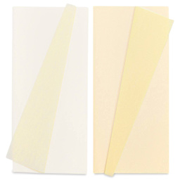 Lia Griffith Crepe Paper - Extra Fine, Double Sided, White and Vanilla, Set of 2 Rolls